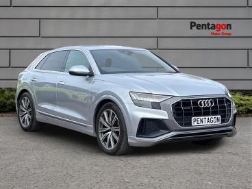 SPOTICAR Audi Q8 3.0 Tdi V6 50 S Line Tiptronic Quattro Euro 6 (s/s Used Car - Suv Diesel Silver - Nottingham - 1200632764_1