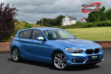 SPOTICAR Bmw 1 Series Serie 1 .5 118i Sport Auto Euro 6 (s/s) 5dr Used Car - Hatchback Petrol Blue - Ballymena County Antrim - 1200633909_1