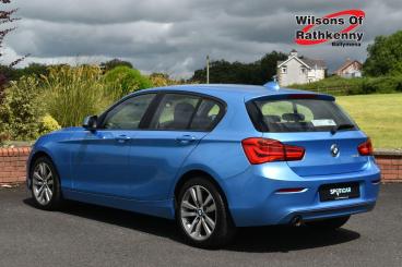 SPOTICAR Bmw 1 Series Serie 1 .5 118i Sport Auto Euro 6 (s/s) 5dr Used Car - Hatchback Petrol Blue - Ballymena County Antrim - 1200633909_5