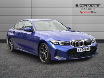 SPOTICAR Bmw 3 Series Serie 3 2.0 320i M Sport Auto Euro 6 (s/s) 4dr Used Car - Saloon Petrol Blue - Bangor - 1200576829_1