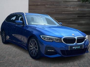 SPOTICAR Bmw 3 Series Serie 3 2.0 330i M Sport Touring Auto Euro 6 (s/s) 5dr Used Car - Estate Petrol Blue - Swindon - 1200605410_1