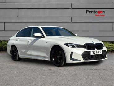 SPOTICAR Bmw 3 Series Serie 3 2.0 320i M Sport Auto Euro 6 (s/s) 4dr Used Car - Saloon Petrol White - Lincoln - 1200635009_1
