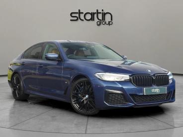 SPOTICAR Bmw 5 Series Serie 5 3.0 530d Mht M Sport Steptronic Xdrive Euro 6 (s/s Used Car - Saloon Hybrid Blue - Worcester - 1200577170_1