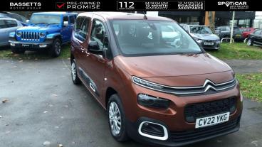 SPOTICAR Citroën Berlingo 1.2 Puretech Feel M Mpv Euro 6 (s/s) 5dr Used Car - Mpv Petrol Gold - Swansea - 1200564342_2