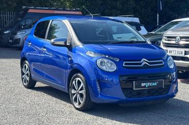 SPOTICAR Citroën C1 1.0 Vti Shine Euro 6 (s/s) 5dr Used Car - City Car Petrol Blue - Plymouth - 1200627511_1