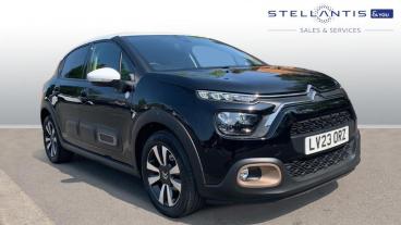 SPOTICAR Citroën C3 1.2 Puretech C-series Edition Eat6 Euro 6 (s/s) 5d Used Car - Hatchback Petrol Black - Walton On Thames - 1200533128_1