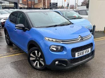 SPOTICAR Citroën C3 1.2 Puretech Flair Euro 6 5dr Used Car - Hatchback Petrol Blue - Wakefield - 1200577580_1