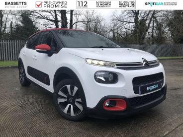 SPOTICAR Citroën C3 1.2 Puretech Flair Eat6 Euro 6 (s/s) 5dr Used Car - Hatchback Petrol White - Camarthen - 1200577916_1