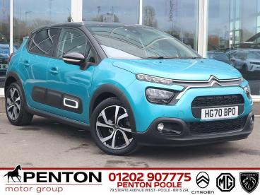 SPOTICAR Citroën C3 1.2 Puretech Shine Plus Eat6 Euro 6 (s/s) 5dr Used Car - Hatchback Petrol Blue - Poole - 1200583450_1
