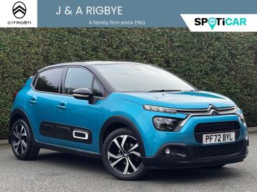 SPOTICAR Citroën C3 1.2 Puretech Shine Plus Euro 6 (s/s) 5dr Used Car - Hatchback Petrol Blue - Chorley - 1200584634_1