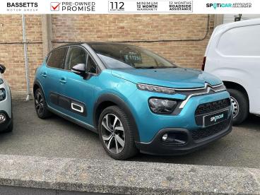 SPOTICAR Citroën C3 1.2 Puretech Shine Plus Euro 6 (s/s) 5dr Used Car - Hatchback Petrol Blue - Camarthen - 1200605495_1