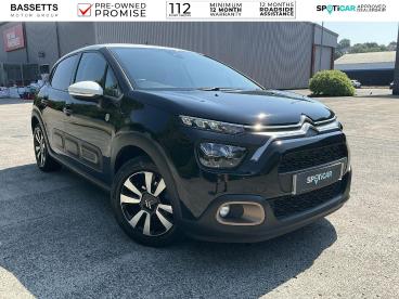 SPOTICAR Citroën C3 1.2 Puretech C-series Edition Eat6 Euro 6 (s/s) 5d Used Car - Hatchback Petrol Black - Camarthen - 1200610247_1