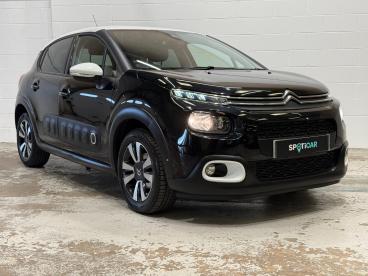SPOTICAR Citroën C3 1.2 Puretech Flair Plus Euro 6 (s/s) 5dr Used Car - Hatchback Petrol Black - Carlisle - 1200615339_1
