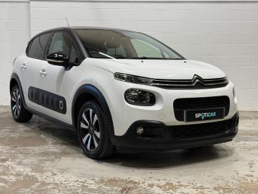 SPOTICAR Citroën C3 1.2 Puretech Flair Euro 6 (s/s) 5dr Used Car - Hatchback Petrol White - Carlisle - 1200615344_1