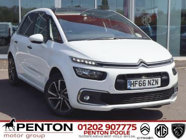 SPOTICAR Citroën C4 Picasso 1.6 Bluehdi Flair Eat6 Euro 6 (s/s) 5dr Used Car - Mpv Diesel White - Poole - 1200612559_1