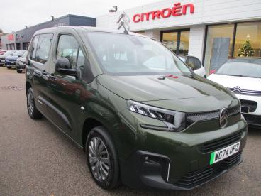 SPOTICAR Citroën Berlingo E-berlingo 52kwh Plus M Auto 5dr (7.4kw Charger) Used Car - Mpv Electric Green - Colchester - 1200559022_1