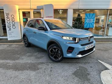 SPOTICAR Citroën C3 E-c3 Standard Range 44kwh Max Auto 5dr (7.4kw Charger) Used Car - Hatchback Electric Blue - Llangefni - 1200529370_1