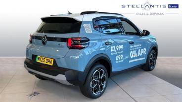 SPOTICAR Citroën C3 E-c3 Standard Range 44kwh Plus Auto 5dr (7.4kw Charger) Used Car - Hatchback Electric Blue - Sale - 1200544525_3