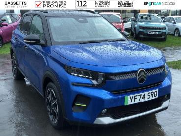 SPOTICAR Citroën C3 E-c3 Standard Range 44kwh Max Auto 5dr (7.4kw Charger) Used Car - Hatchback Electric Blue - Swansea - 1200557553_1