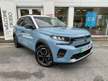 SPOTICAR Citroën C3 E-c3 Standard Range 44kwh Max Auto 5dr (7.4kw Charger) Used Car - Hatchback Electric Blue - Llangefni - 1200572189_1