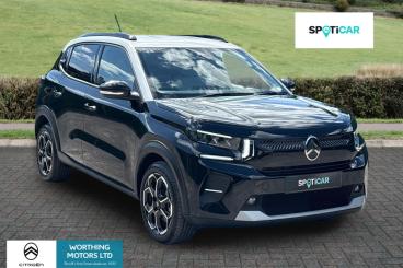 SPOTICAR Citroën C3 E-c3 Standard Range 44kwh Max Auto 5dr (7.4kw Charger) Used Car - Hatchback Electric Black - Worthing - 1200596369_1