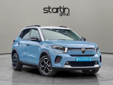 SPOTICAR Citroën C3 E-c3 Standard Range 44kwh Max Auto 5dr (11kw Charger) Used Car - Hatchback Electric Blue - Worcester - 1200631049_1