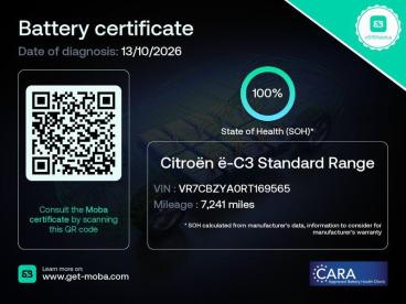 SPOTICAR Citroën C3 E-c3 Standard Range 44kwh Max Auto 5dr (11kw Charger) Used Car - Hatchback Electric Grey - Newark On Trent - 1200631196_4
