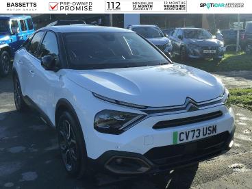 SPOTICAR Citroën C4 E-c4 50kwh C-series Edition Auto 5dr (7.4kw Charger) Used Car - Hatchback Electric White - Swansea - 1200568247_1