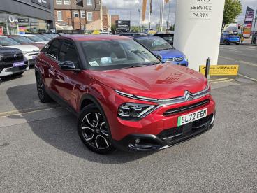 SPOTICAR Citroën C4 E-c4 50kwh Shine Plus Auto 5dr (7.4kw Charger) Used Car - Hatchback Electric Red - Wakefield - 1200627632_1