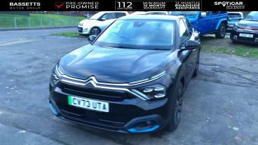 SPOTICAR Citroën C4 X E-c4 X 50kwh Shine Fastback Auto 4dr (7.4kw Charger) Used Car - Suv Electric Black - Swansea - 1200553826_3