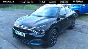 SPOTICAR Citroën C4 X E-c4 X 50kwh Shine Fastback Auto 4dr (7.4kw Charger) Used Car - Suv Electric Black - Swansea - 1200553826_4