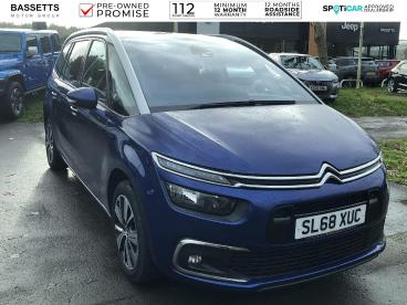SPOTICAR Citroën C4 Grand Spacetourer Grand C4 Spacetourer 1.5 Bluehdi Flair Eat8 Euro 6 (s/s) 5dr Used Car - Mpv Diesel Blue - Swansea - 1200543995_1