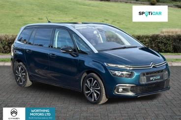 SPOTICAR Citroën C4 Grand Spacetourer Grand C4 Spacetourer 1.5 Bluehdi Shine Eat8 Euro 6 (s/s) 5dr Used Car - Mpv Diesel Blue - Worthing - 1200569597_1