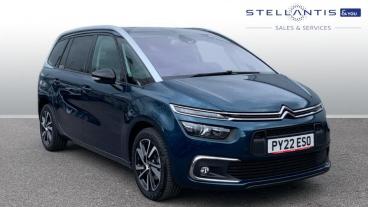 SPOTICAR Citroën C4 Grand Spacetourer Grand C4 Spacetourer 1.5 Bluehdi Shine Eat8 Euro 6 (s/s) 5dr Used Car - Mpv Diesel Blue - Crawley - 1200593079_1