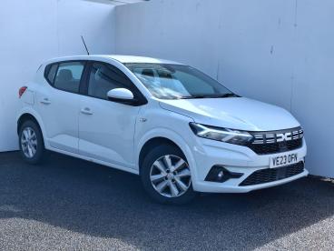 SPOTICAR Dacia Sandero 1.0 Tce Expression Euro 6 (s/s) 5dr Used Car - City Car Petrol White - Trowbridge - 1200608842_1