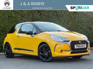 SPOTICAR Ds Ds 3 1.2 Puretech Connected Chic Euro 6 (s/s) 3dr Used Car - City Car Petrol Yellow - Chorley - 1200625996_1