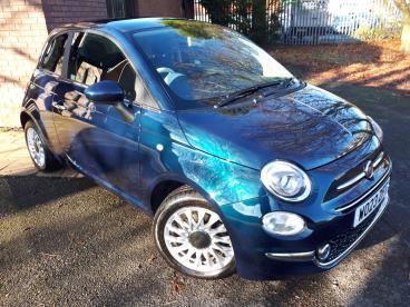 SPOTICAR Fiat 500 1.0 Mhev Top Euro 6 (s/s) 3dr Used Car - City Car Petrol Blue - Accrington - 1200554387_1