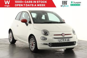 SPOTICAR Fiat 500 1.0 Mhev Red Euro 6 (s/s) 3dr Used Car - City Car Petrol White - Epsom - 1200563454_1