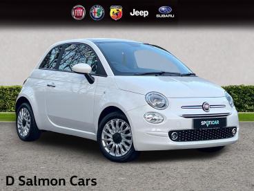 SPOTICAR Fiat 500 1.0 Mhev Lounge Euro 6 (s/s) 3dr Used Car - City Car Petrol White - Colchester - 1200568044_1