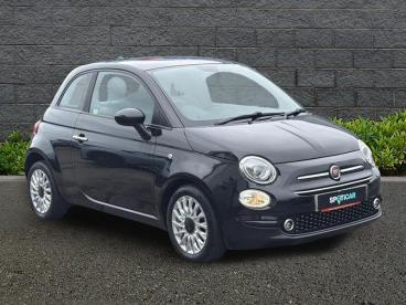 SPOTICAR Fiat 500 1.0 Mhev Lounge Euro 6 (s/s) 3dr Used Car - City Car Petrol Black - Weymouth - 1200592688_1