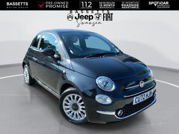 SPOTICAR Fiat 500 1.0 Mhev Dolcevita Euro 6 (s/s) 3dr Used Car - City Car Petrol Black - Swansea - 1200612299_1