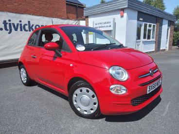 SPOTICAR Fiat 500 1.2 Pop Dualogic Euro 6 (s/s) 3dr Used Car - City Car Petrol Red - Telford - 1200618010_1