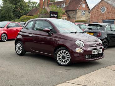 SPOTICAR Fiat 500 1.0 Mhev Lounge Euro 6 (s/s) 3dr Used Car - City Car Petrol Red - Warwick - 1200621880_1