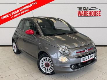 SPOTICAR Fiat 500 1.0 Mhev Red Euro 6 (s/s) 3dr Used Car - City Car Petrol Grey - Bridgend - 1200636080_1