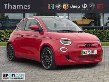SPOTICAR Fiat 500 E 42kwh La Prima Auto 3dr Used Car - City Car Electric Red - Slough - 1200547297_1