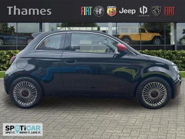 SPOTICAR Fiat 500 E 42kwh Red Auto 3dr Used Car - City Car Electric Black - Slough - 1200552330_2