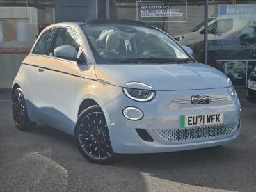 SPOTICAR Fiat 500 E 42kwh La Prima Auto 2dr Used Car - City Car Electric Blue - Watford - 1200565852_1
