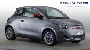 SPOTICAR Fiat 500 E 42kwh Red Auto 3dr Used Car - City Car Electric Grey - Birmingham - 1200578502_1