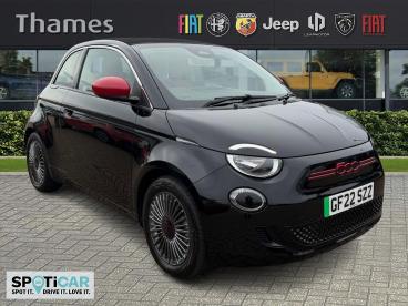 SPOTICAR Fiat 500 E 42kwh Red Auto 2dr Used Car - City Car Electric Black - Slough - 1200580172_1