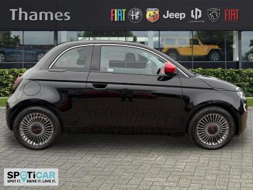 SPOTICAR Fiat 500 E 42kwh Red Auto 2dr Used Car - City Car Electric Black - Slough - 1200580172_2